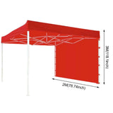 Instant Awnings for Outdoors Instant Sun Wall 3x2m/118.11x78.74inch Oxford Cloth Folding Sunscreen Cover For Camping Tent Canopy