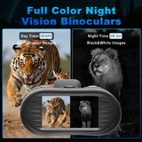 Rangefinder Built-in 3.2 Inch Big Screen 4K Digital Night Vision Binoculars Infrared 8x Zoom 4 Color Effect Hunting Camera