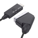 1M Scart To HDMI 1080P Video Audio Converter Plug And Play HD Video Conversion Adapter For Set-Top Box HDTV DVD STB Accessories