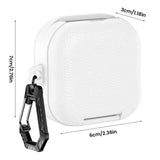 PU Leather Protective Case Cover Fits for Samsung Galaxy Buds4/4Pro Earbuds Sleeve Case Shockproof Anti‑Drop Scratch-Resistant