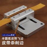 4926 Leather Belt Skiving Machine Semi-Circular Edging Flying Tool for DIY Leather Craft Belt Production