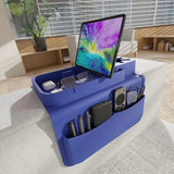 New Anti Slip Heat Resistant Silicone Sofa Tray with Secure Cup Holder and Storage Compartments for Home Comfort