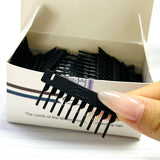 Hair Extensions Tools 6D Hair Buckle Tools 40 Pcs 6D Hair Extension Machine 6D-2 Hairs Comb Medium Brown Beige Black Color Hairs