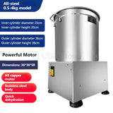 1100W Commercial Vegetable Dehydrator Machine 304 Stainless Steel Inner Basket Food Dehydrator for Food Industry Quick Dry 220V