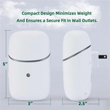 2X Waterless Diffuser,Plug In Waterless Essential Oil Diffuser 10Ml Smart Aromatherapy Plug In Wall Diffuser US Plug