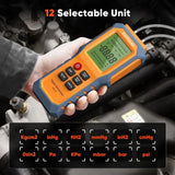 gas pressure gauge manometer with Backlit Gas Pressure Tester Dual Port for Natural Gas Pipelines Ventilation Detection HT-1890