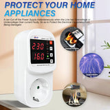 Automatic Voltage and Current Protector Socket LED Display Multifunctional Refrigerator Protecting Socket with Automatic Reset