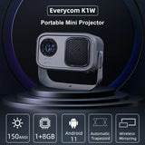 Everycom K1W OEM ODM FHD Portable Mini Video Android 720P Smart Cheap Mini Projector 4k