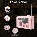 Multifunctional Bluetooth Speakers Solar Hand Crank AM/FM/NOAA Radio Speakers With LED Flashlight And Reading Lamp