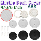 4/6/8 Inch Boat Hatches Deck Plate Round Deck Inspection Access Hatches Cover Non Slip Detachable for Marine Boat Yacht