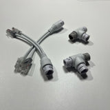 POE Splitter Adapter Ethernet 1 Network Cable 2 Camera POE Splitter 1 to 2 Combiner Connector