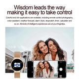 Smartwatch for Lady Fashionable Wristwatch BT Calls Remote Control Photography DIY Custom Watchfaces Female Menstrual Period