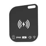 Wireless Charging Ultra Slim Tracking Card IPX68 Waterproof Works for Apple Find My Ultra Thin Tracker Keys Suitcase Bag Locator
