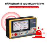 Insulation Resistance Meter Digital Ohmmeter Megger Handheld Insulation Tester Megameter 0-1000MΩ 500V High Accuracy Megohmmeter