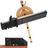 Ruler for Table Saw Router Woodworking Tools Miter Gauge With Track Stop Table Saw/Router Miter Gauge Sawing Assembly Angle