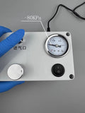 Desktop Vacuum Pump, Adjustable Suction with Pressure Gauge, for Lab Filtration, Defoaming, and Negative Pressure Applications