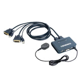 2 Ports USB 2.0 HDMI-compatible VGA DVI KVM Switch Keyboard Mouse Share Switcher Splitter Box with Remote Controller USB Cables