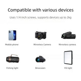 3366 Camera Tripod Adjustable Height 48cm-141cm Black Phone Live Broadcast Tripod Lifting Axis Multi-function