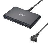 Trending Products New Arrivals Multifunctional 7 Port for iphone Laptop Tablet USB Charger Adapter 455W GaN Ultra-thin Charger