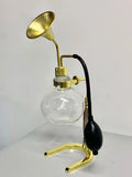 Perfume Bottle Scent Test Bottle Brass Perfume Scent Essential Oil Coffee Test Glass Bottle Brass Perfume Scent with Stand