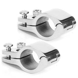 2Pcs 22/25mm Boat Bimini Top Jaw Slide Clamp With Bolt Steel Marine Hardware Tube Clamp for Commercial Yachts Boat Canopy