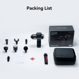 Portable Body Muscle Heated Variable Amplitude Massage Guns Deep Tissue Brushless Motor Massage Gun 6 Head Hot and Cold