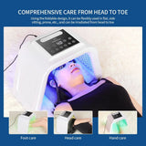 Portable Skin Rejuvenation Cold Spray 7 Color Photon Beauty Red Pdt Led Light Therapy Machine With Nano Steamer