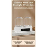Dual 1.5L Wash Capacity Portable Twin-Tub Mini Washer With Blue Light Color Care, 2 Modes Compact Laundry For Apartment