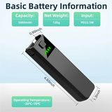 GW-Battery Handle Compatible With Dji Osmo Pocket 3, Fast Charging 5000Mah Battery Portable Osmo Pocket 3 Battery Handle
