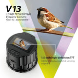 Wifi HD Electronic Eyepiece Camera 1.5-Inch Screen Optical Eyepiece Photo Video Recorder 800mAh Hunting Bird Watching Telescope