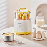 220V Electric Egg Boiler Breakfast Machine Multicooker Steamer Automatic Egg Cookers Home Egg Custard Steaming Cooker 300W