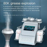 The Latest 6 In 1 80K Ultrasonic Cavitation Vacuum Laser Weight Loss Machine Suitable for Home and Business