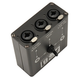 Audio Manual Selector 2 In 1 Out/1 In 2 Out Audio Switcher 6.35/6.5 XLR Audio Switcher For Microphone Sound Card Mixer