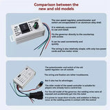 DC 9V-60V PWM DC Motor Speed Controller 20A 1000W Control Speed Forward Reverse Pause Switch DC 9V-60V 775 795 895 Motor