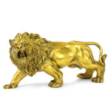 Antique Copper Crafts Small Brass Lion Ornaments