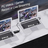 4K 30hz HDMI To USB 3.0 Ms2130 Video Capture Card Grabber Recorder for PS4/5 Game DVD Camera Recording Laptop PC Live Streaming