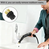 Steam Cleaner Accessories 24Pcs M8 Attachments 12Pc Nylon Brush Heads 12Pc Brass Brush Heads Steam Cleaner Brush Head Steam