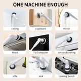 6-in-1 & 5 in 1 wireless electric cleaning brush for kitchen and bathroom cleaning, electric rotating cleaning brush.