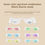 7 Colors Under Eye Red Light Therapy Cold and Hot Anti aging Eye Beauty Device with Low Frequency EMS Eyebag Remover