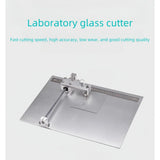 100 * 100mm laboratory ITO/FTO conductive glass cutting table quartz glass wafer cutter
