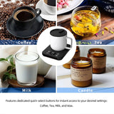 36W Electric Coffee Mug Warmer with 9 Gear Heating Pad Hot Tea Maker Cup Heater Non-Slip Hot Coaster for Cup Warmer 110V/220V
