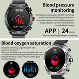 T95 High-end Business Smartwatch With Headphones Metal Case HD Full Circle Touch HIFI 9D Sound Quality Message Alerts BT Calls