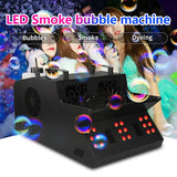 SHTX Ship Quickly LED Smoke Bubble Machine for Party Wedding Bubbles with Smoke Stage Lights Dj Disco Bubble and Fog Machines