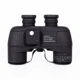 Habo 10X50 UHD Binocular Compass Rangefinder Telescopes Professional Waterproof Marine Binoculars for Outdoor Travel with Light