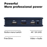 2 Ports USB 2.0 HDMI-compatible VGA DVI KVM Switch Keyboard Mouse Share Switcher Splitter Box with Remote Controller USB Cables