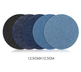 100pcs Denim Patches for Jean Clothing DIY Fabric Iron On Patches Appliques Repair Jeans Pants Elbow Knee Apparel