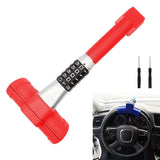 Car T-Shaped Steering Wheel Lock Retractable Hook Lock Retractable Combination Lock For Carstrucks