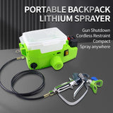 High Power Small Portable Backpack Airless Spray Gun Latex Line Lacquer Airless Paint Sprayer Machine with Lithium Battery