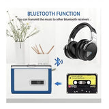 Portable Bluetooth Cassette Player , Tape Player Bluetooth Output to Headphone/Speaker,Walkman Portable Cassette Tape Player