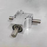 Small Right Angle Commutator Diameter 15MM Single/Double Output Shaft  90° Helical Bevel Gearbox Speed Ratio 1:1 Max Load 20KG